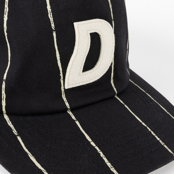 Dime Pinstriped Worker Cap - Black