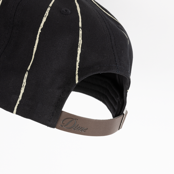 Dime Pinstriped Worker Cap - Black