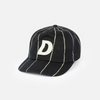 Dime Pinstriped Worker Cap - Black