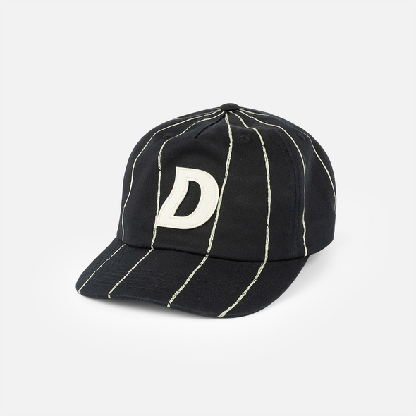 Dime Pinstriped Worker Cap - Black