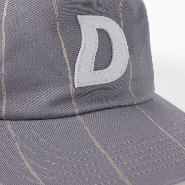 Dime Pinstriped Worker Cap - Grey