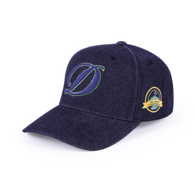 Dime Cursive D Full Fit Cap - Indigo Denim