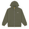 Dime Cursive Zip Hoodie - Army Green