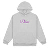 Dime Cursive Hoodie - Heather Grey