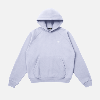 Dime Cursive Small Logo Hoodie - Gray Lavender