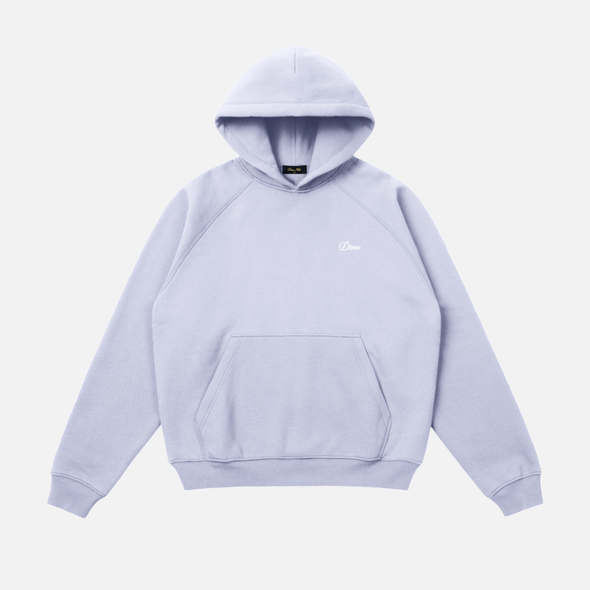 Dime Cursive Small Logo Hoodie - Gray Lavender