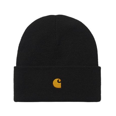 Carhartt WIP Chase Beanie - Black/Gold