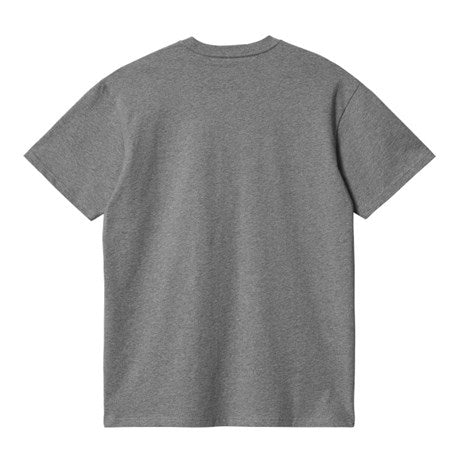 Carhartt WIP Chase T-Shirt - Dark Grey Heather/Gold