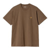 Carhartt WIP Chase T-Shirt - Chocolate/Gold