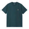 Carhartt WIP Chase T-Shirt - Duck Blue/Gold