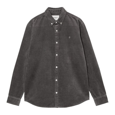 Carhartt WIP L/S Madison Cord Shirt - Graphite/Graphite