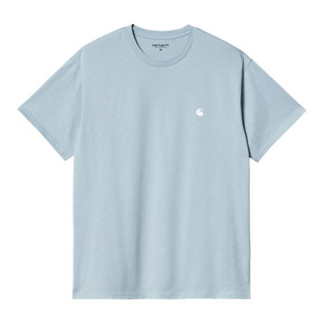 Carhartt WIP Madison T-Shirt - Frosted Blue/White