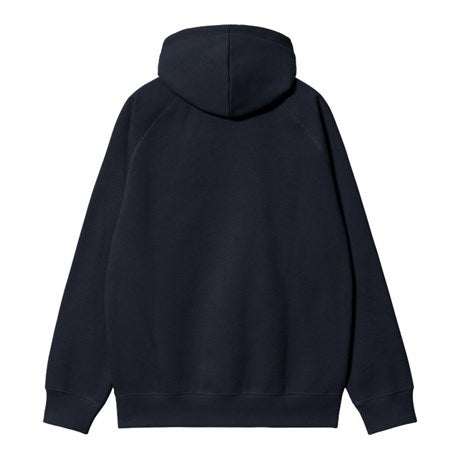 Carhartt WIP Hooded Chase Sweatshirt - Dark Navy/Gold