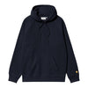 Carhartt WIP Hooded Chase Sweatshirt - Dark Navy/Gold