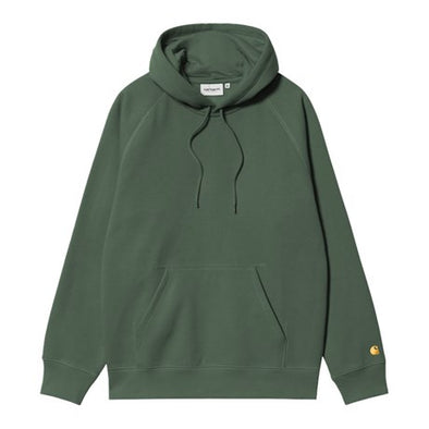 Carhartt WIP Hooded Chase Sweatshirt - Sycamore Tree/Gold