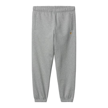 Carhartt WIP Chase Sweat Pant - Grey Heather/Gold