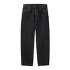 Carhartt WIP Aaron Pant - Black Stone Washed