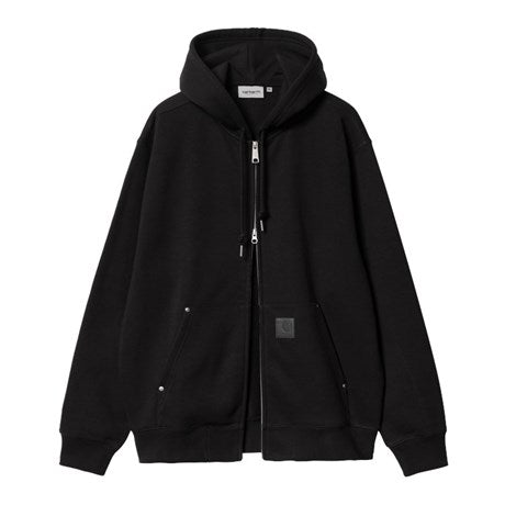 Carhartt WIP Hooded Eldon Sweat Jacket - Black