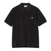 Carhartt WIP S/S American Script Polo - Black