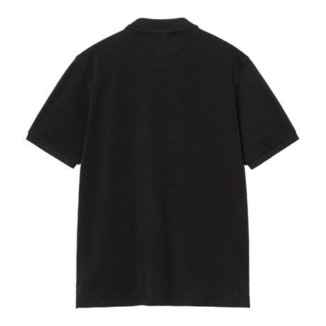 Carhartt WIP S/S American Script Polo - Black