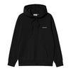 Carhartt WIP Hooded Script Emb. Sweatshirt - Black/white