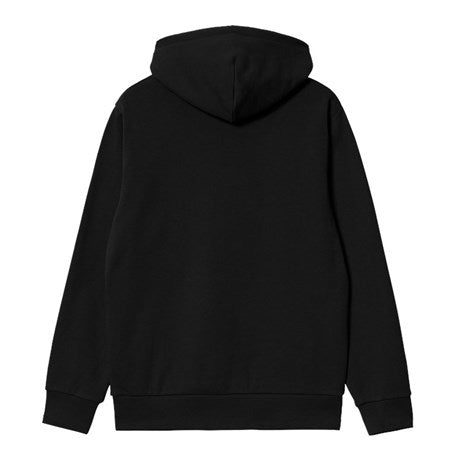 Carhartt WIP Hooded Script Emb. Sweatshirt - Black/white