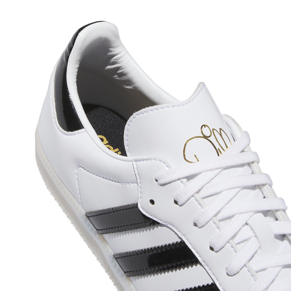 Adidas Dill Samba Patent Leather - Cloud White/Core Black/Gold Metallic