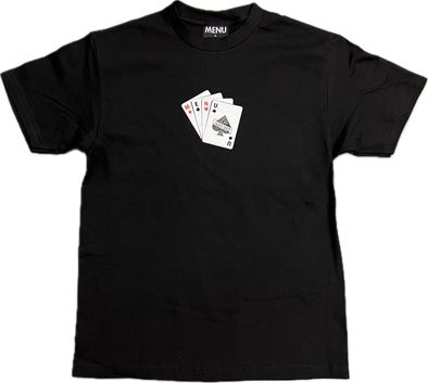 Menu Cards T-Shirt -Black