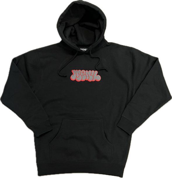 Menu Noah Embroidered Hoody - Black