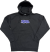 Menu Noah Embroidered Hoody - Black/Purple