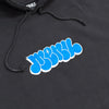 Menu Noah Embroidered Hoody - Black/Blue