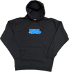 Menu Noah Embroidered Hoody - Black/Blue