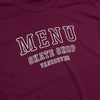 Menu MSV T-Shirt - Burgundy