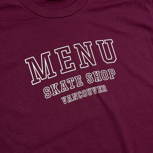 Menu MSV T-Shirt - Burgundy
