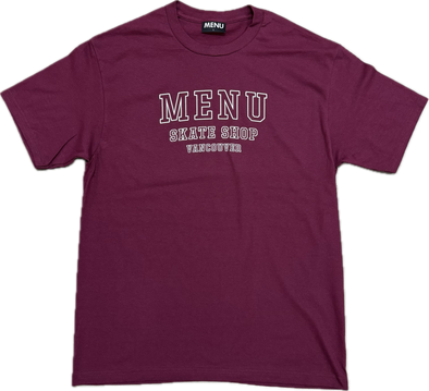 Menu MSV T-Shirt - Burgundy