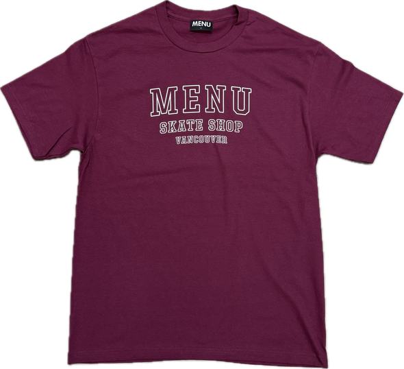 Menu MSV T-Shirt - Burgundy