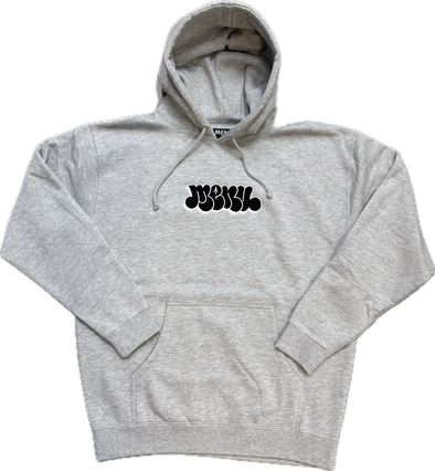 Menu Noah Embroidered Hoody - Heather Grey