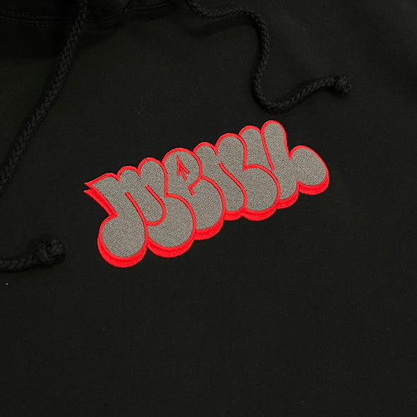 Menu Noah Embroidered Hoody - Black