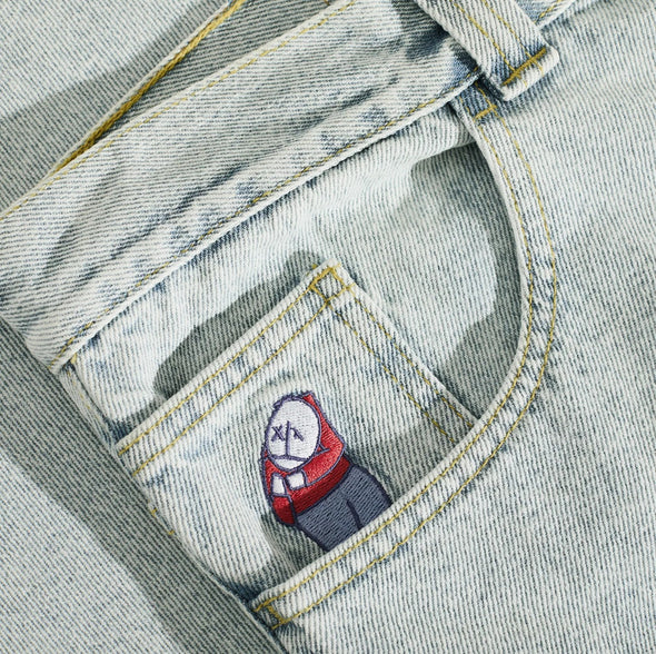 Polar Big Boy Pants OG Logo - Light Blue