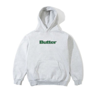 Butter Goods Outline Logo Pullover Hood - Ash