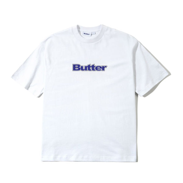 Butter Goods Outline Logo Tee - White