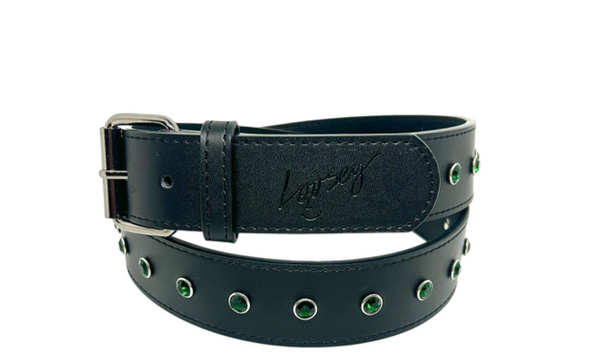 Loosey Black Rhinestone Belt