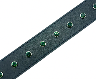 Loosey Black Rhinestone Belt