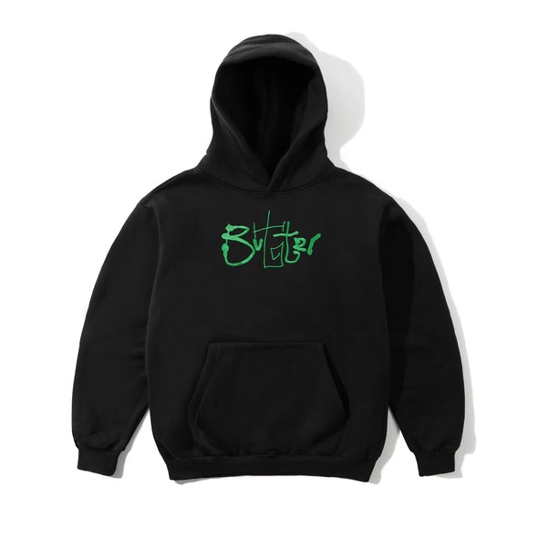 Butter Goods Scribble Pullover Hood - Black