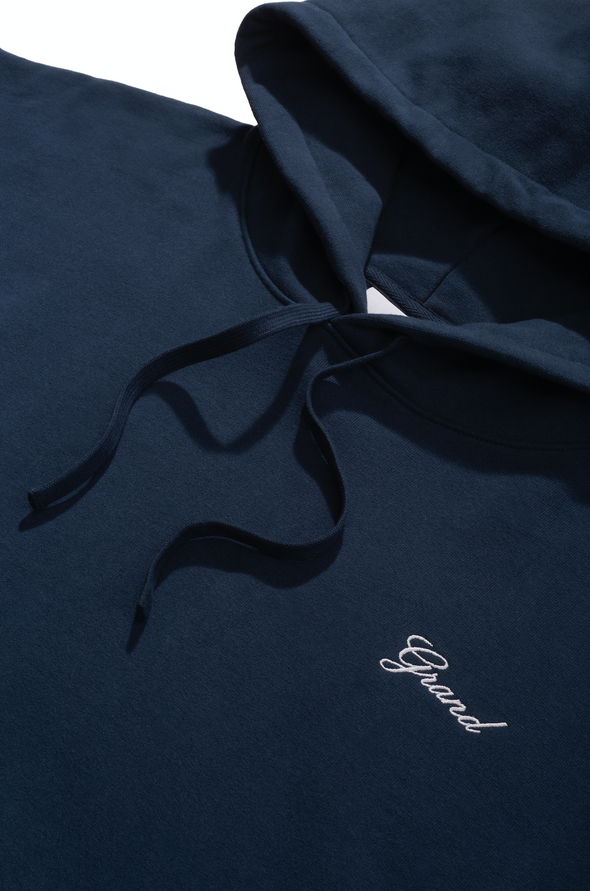 Grand Collection Script Hoodie - Navy