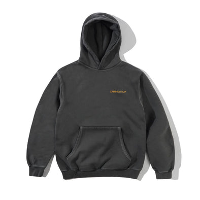 Cash Only Stencil Pigment Dye Hoodie - Washed Black