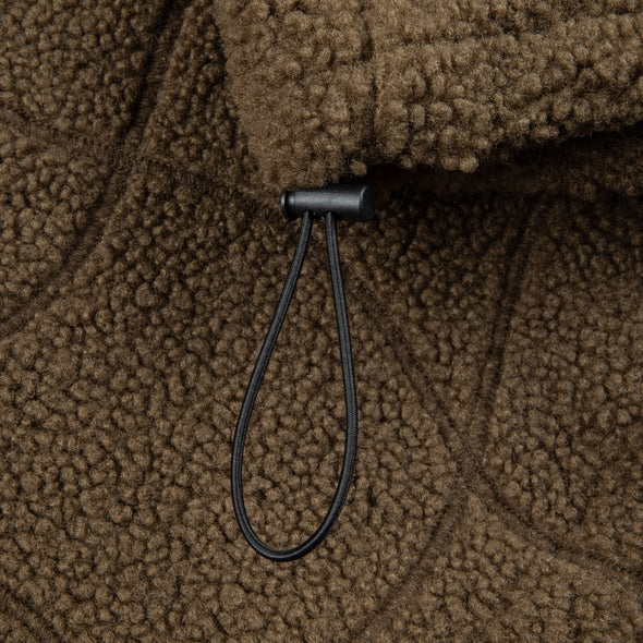 Dime Coverstitch Sherpa Fleece - Military Brown