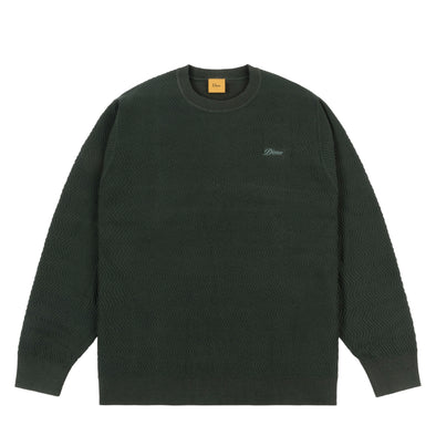 Dime Wave Cable Knit - Forest