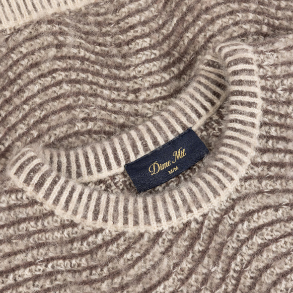 Dime Mohair Wave Knit - Camel