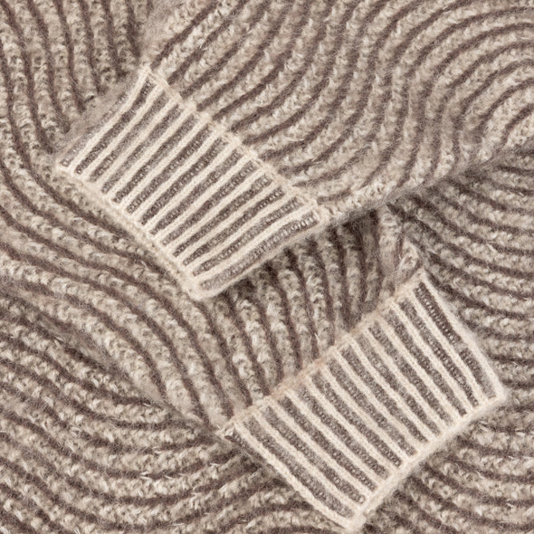 Dime Mohair Wave Knit - Camel
